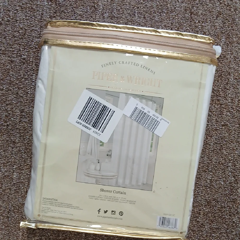 White Shower Curtain